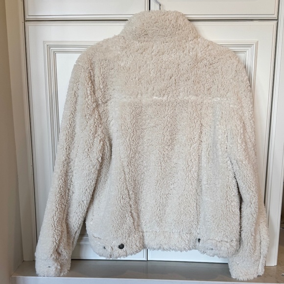 Esqualo Cream Teddy Sherpa Jacket – Size Medium - Picture 2 of 3